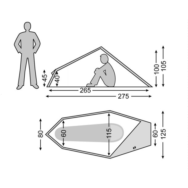 Tente Svalbard 1 PU Tent Green Nordisk