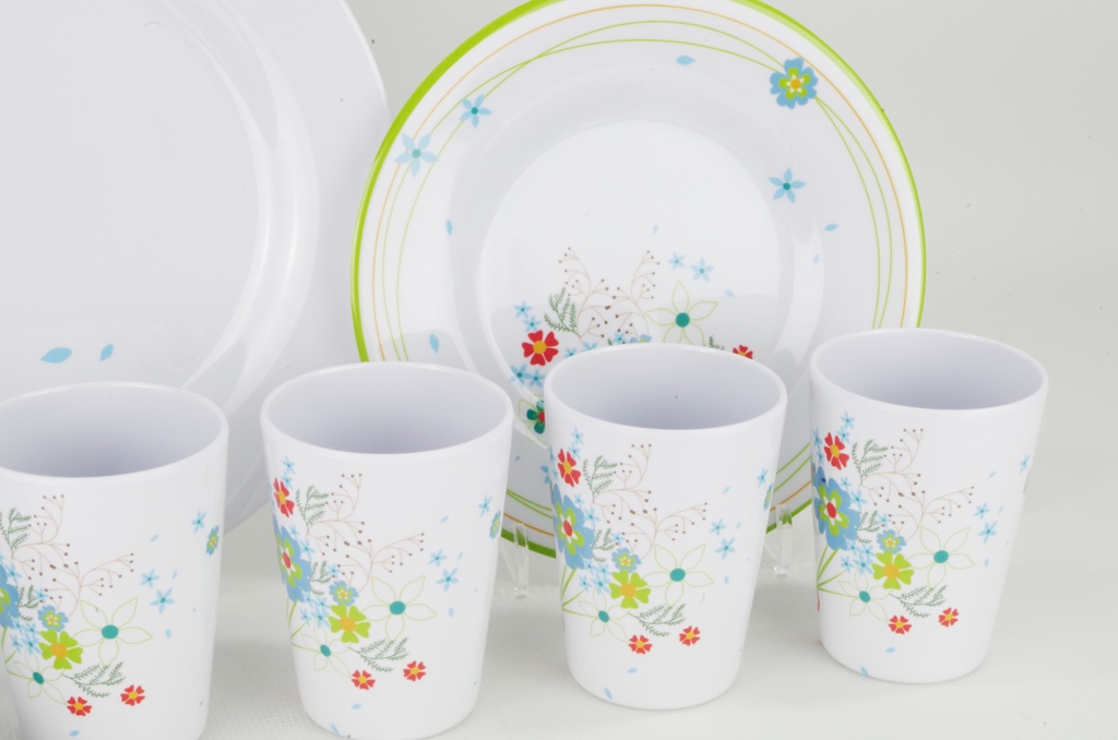 Set de vaisselle 16pcs. Summer-flowers Gimex