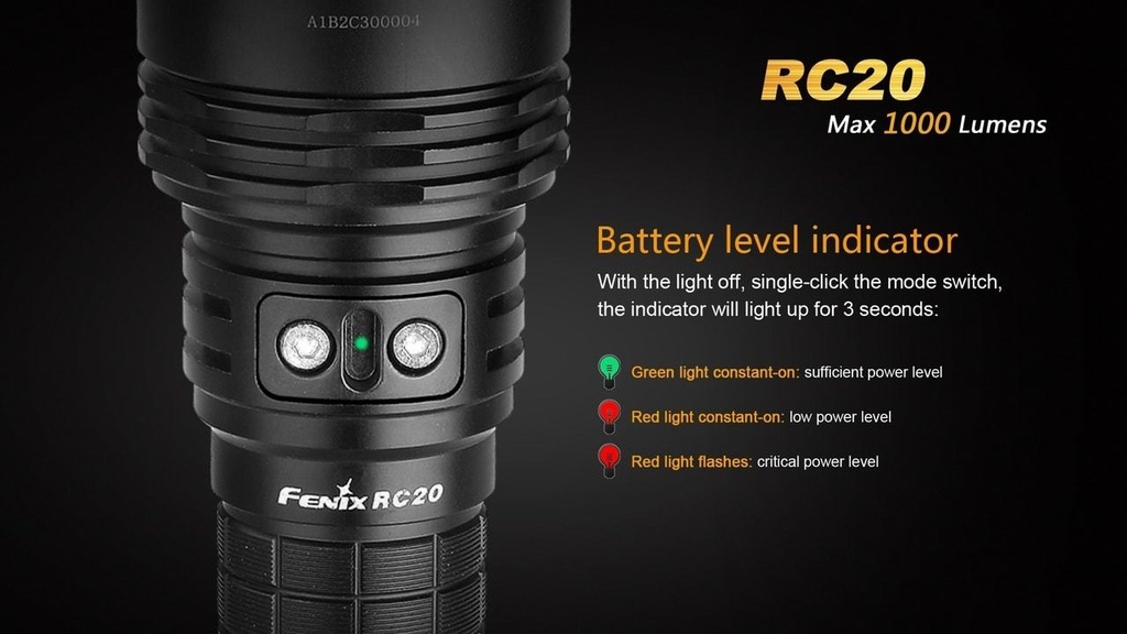 Lampe de poche LED RC20 Fenix