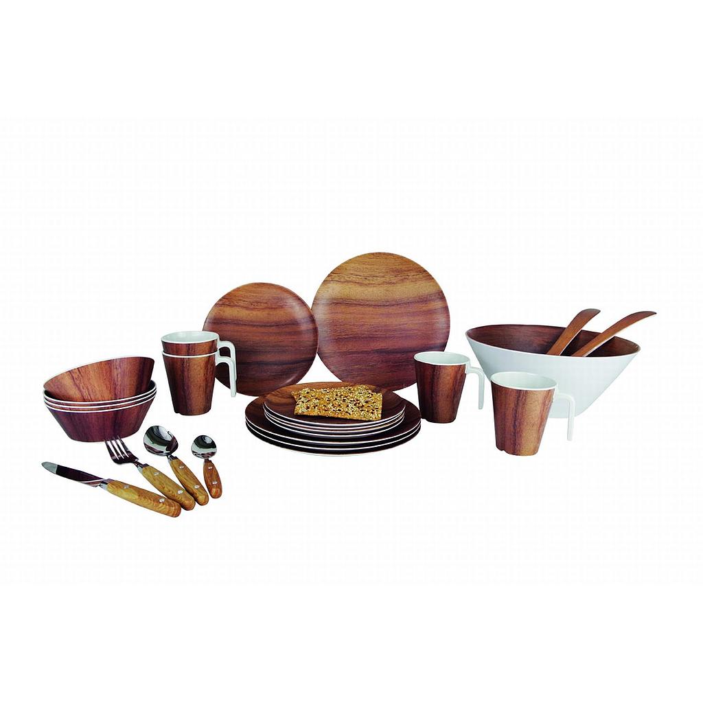 Set de vaisselle Nature Line Teak 16-tlg.