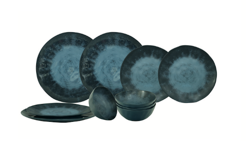 Tableware Dark Blue 12 pcs