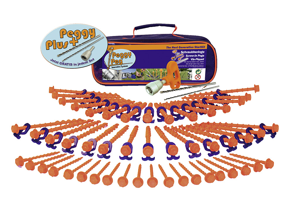 Kit sardine à visser StartKit 84 pcs Peggy Peg