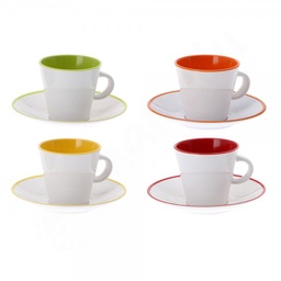 [61076] Espressotasse/Untertassen-Set 8tlg Gimex