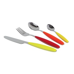 [60914] Besteckset aus Edelstahl, Rainbow, 16tlg, Gimex